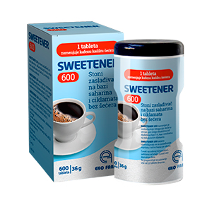 SWEETENER 600 tableta 