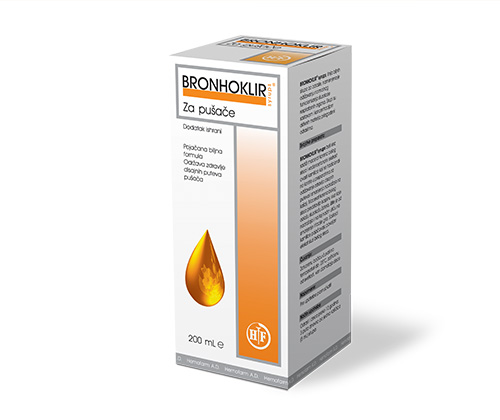SIRUP BRONHOKLIR ZA PUŠAČE 200ml
