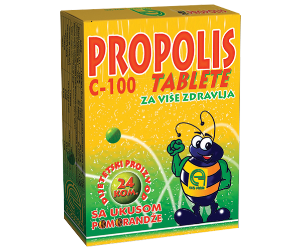 PROPOLIS C -100 BEZ ŠEĆERA 24 patile 