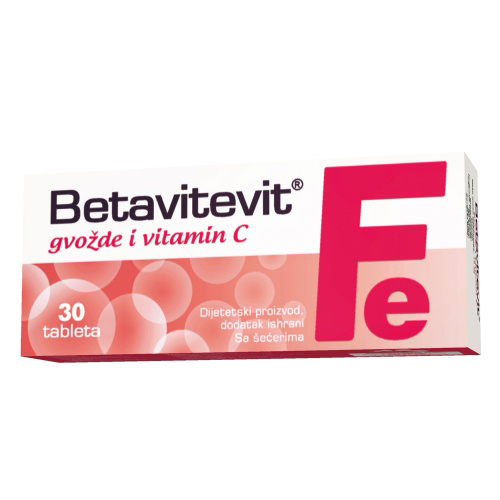 BETAVITEVIT Fe + VITAMIN C 30 tableta