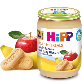 HIPP KAŠICA BANANA + BRESKVA + JABUKA 190g