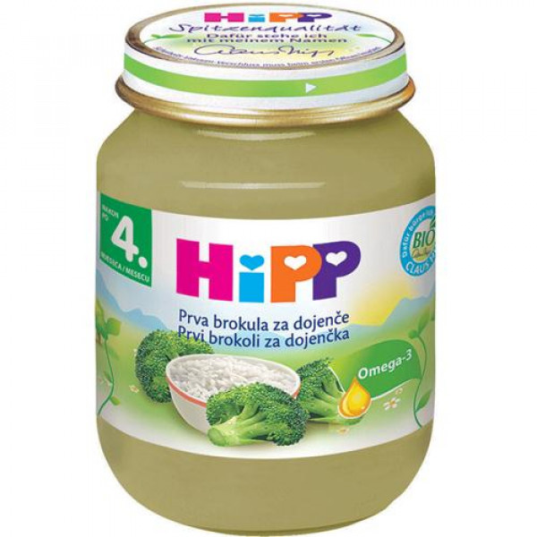 HIPP KAŠICA BROKOLI + PIRINAČ 125g 