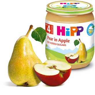 HIPP KAŠICA JABUKA + KRUŠKA 125g