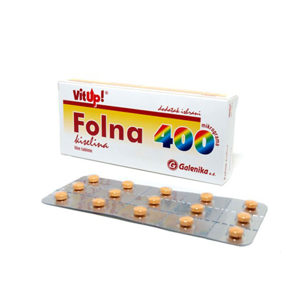 FOLNA KISELINA 30X400mcg 