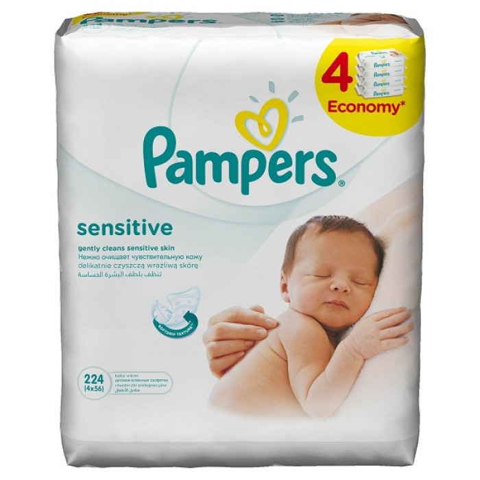 PAMPERS VLAŽNE MARAMICE SENSITIVE 224 kom.