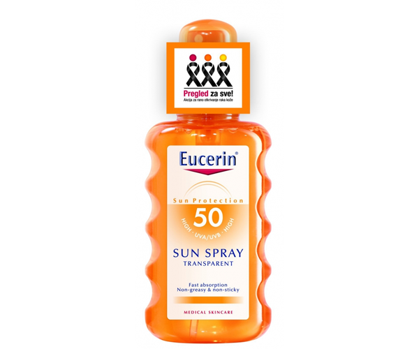 EUCERIN SUN SPREJ TRANSPARENTNI 50+ 200 ml 