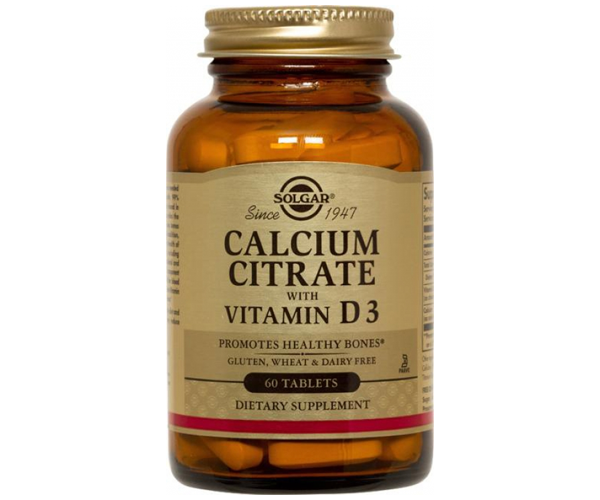 SOLGAR Ca CITRAT + VITAMIN D3 60 tableta 