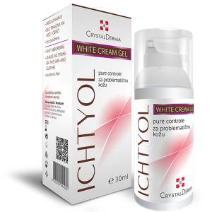 CRYSTAL DERMA ICHTYOL WHITE CREAM GEL 30ml 