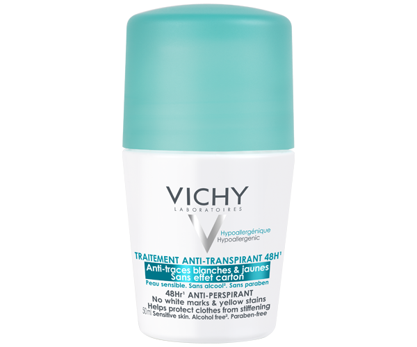 VICHY DÉODORANT ROLL-ON BEZ BELIH TRAGOVA I ŽUTIH FLEKA 50 ML 