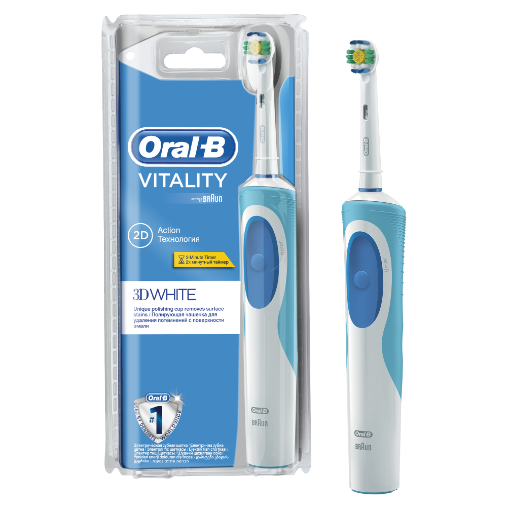 ORAL-B ELEKTRIČNA ČETKICA VITALITY WHITE 3D