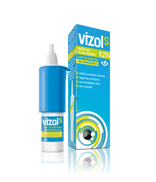 VIZOL S KAPI ZA OČI 0.21% 10ml