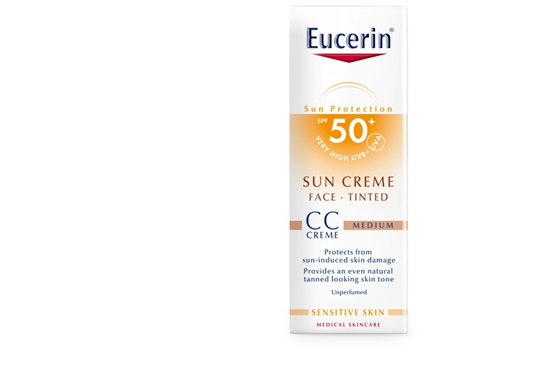 EUCERIN SUN TONIRANA KREMA F50 TAMNIJA NIJANSA 50 ml 