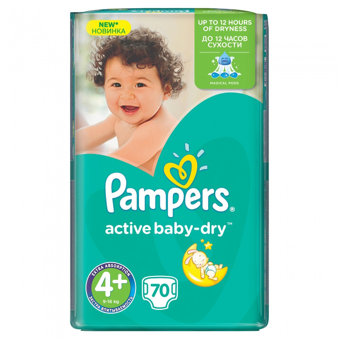 PAMPERS PELENE BR.4+ 70 kom.