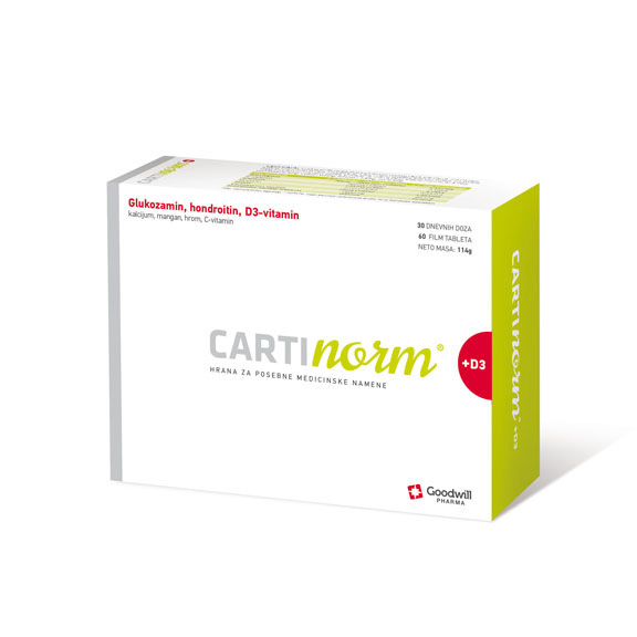 CARTINORM + VITAMIN D3 60 tableta 