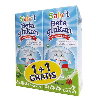 SALVIT BETA GLUKAN 150ml 1+1 GRATIS 