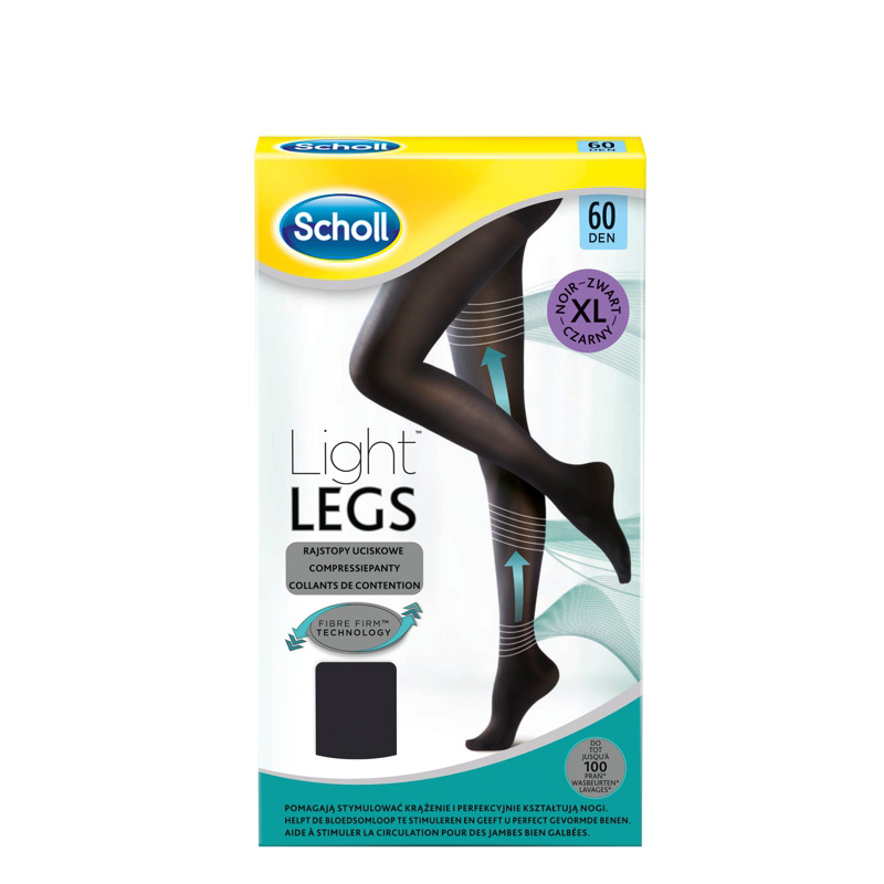 SCHOLL LIGHT LEGS 60 DEN BLACK XL 