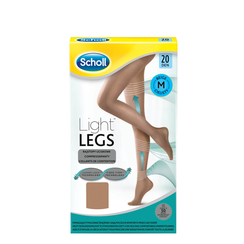 SCHOLL LIGHT LEGS 20 DEN BEIGE M