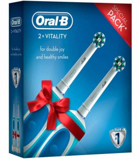 ORAL-B ELEKTRIČNA ČETKICA VITALITY 1+1 FAMILY PACK 