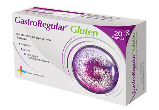 GASTROREGULAR GLUTEN 20 kapsula