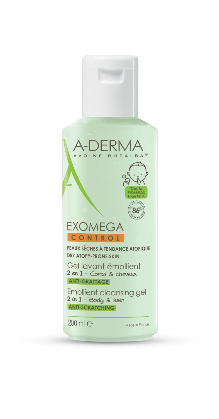 A-DERMA EXOMEGA CONTROL PENUŠAVI GEL ZA PRANJE 2U1 200ml 