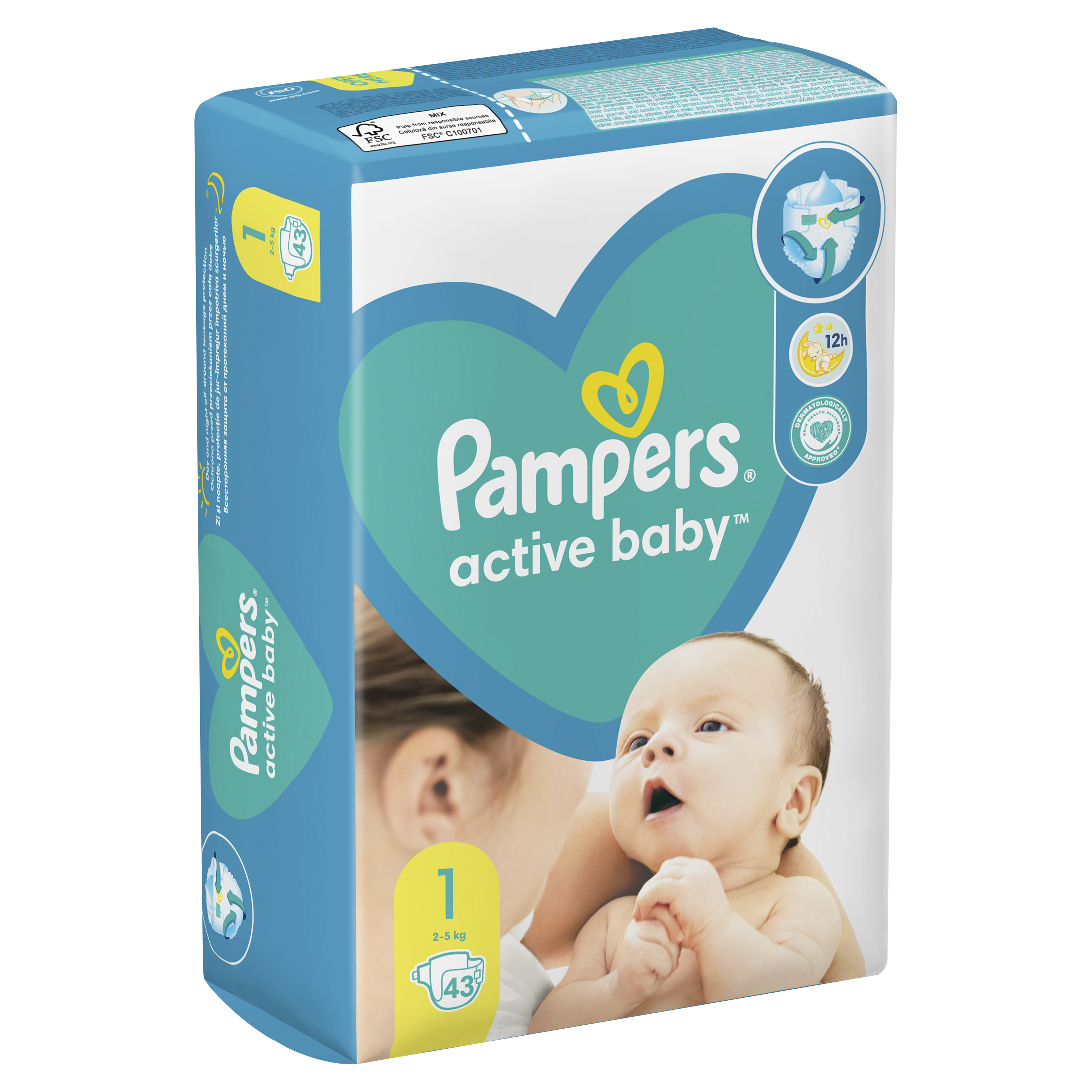 PAMPERS AB VPM PELENE 1 43 kom. 