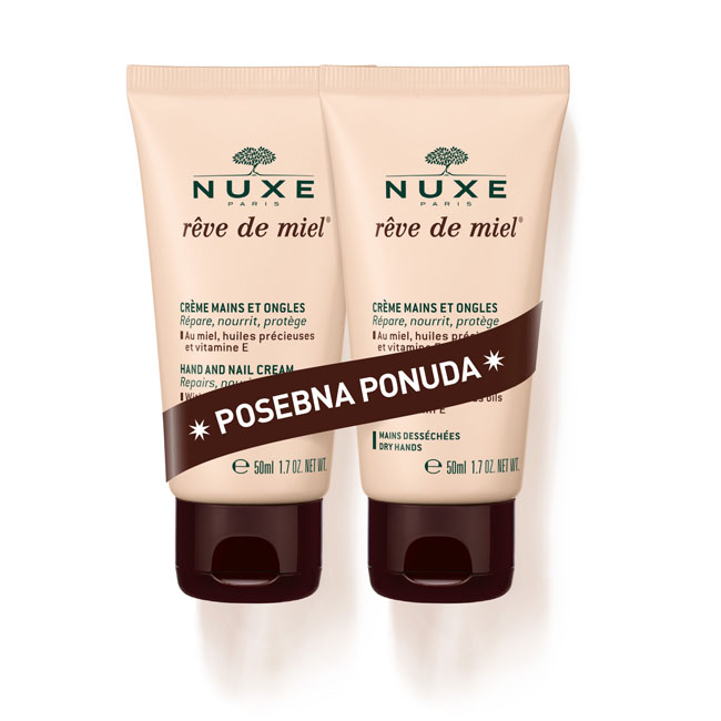 NUXE REVE DE MIEL KREMA ZA RUKE I NOKTE 2X50ML