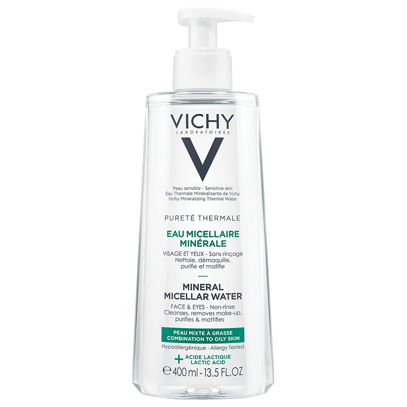 VICHY PURETÉ THERMALE MICELARNA VODA ZA MEŠOVITU KOŽU 400ML 