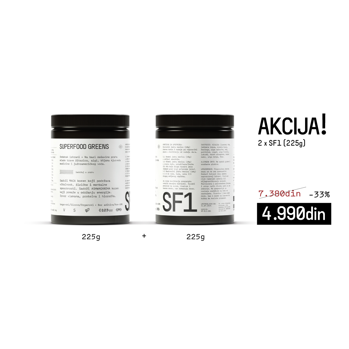 SF1 SUPERFOOD SUPER AKCIJA 2XSF1 225G 