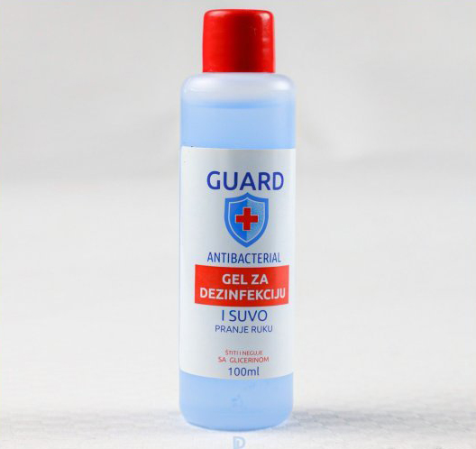 GUARD GEL ZA DEZINFEKCIJU I SUVO PRANJE RUKU 100ml