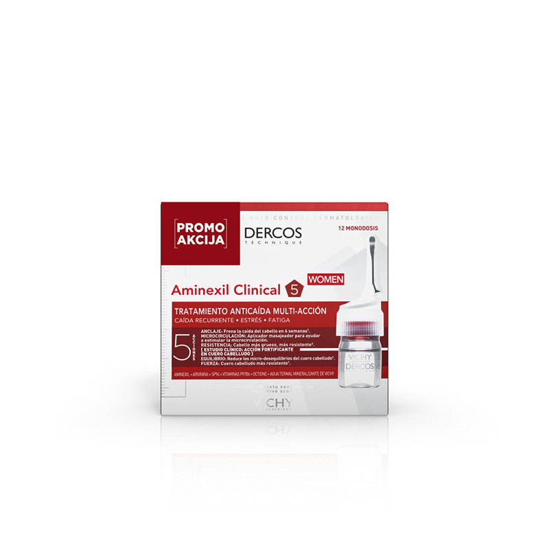 VICHY DERCOS AMINEXIL CLINICAL AMPULE ZA ŽENE 12 kom.