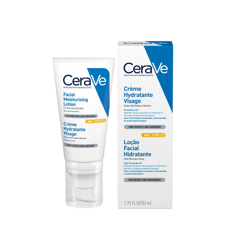 CERAVE HIDRANTNA NEGA ZA LICE SPF 25 ZA NORMALNU DO SUVU KOŽU 52 ml 