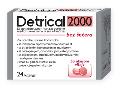 DETRICAL 2000 LOZENGE VIŠNJA 24 KOMADA 