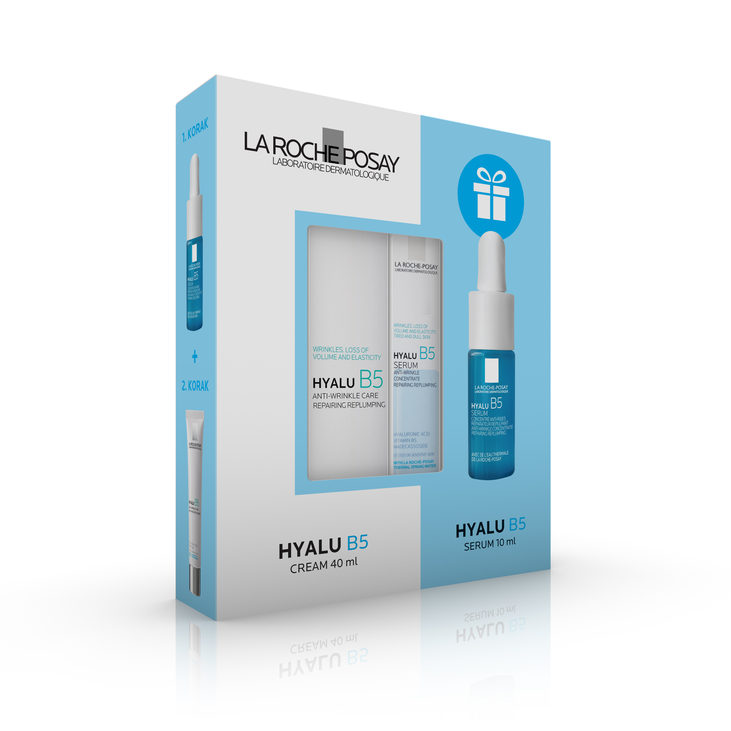 LA ROCHE POSAY HYALU B5 KREMA 40ML + B5 SERUM 10ML GRATIS 