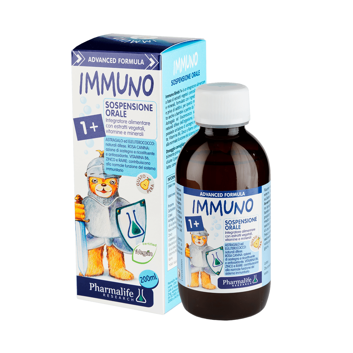 PHARMALIFE IMMUNO BIMBI 1+ SIRUP 200ML 