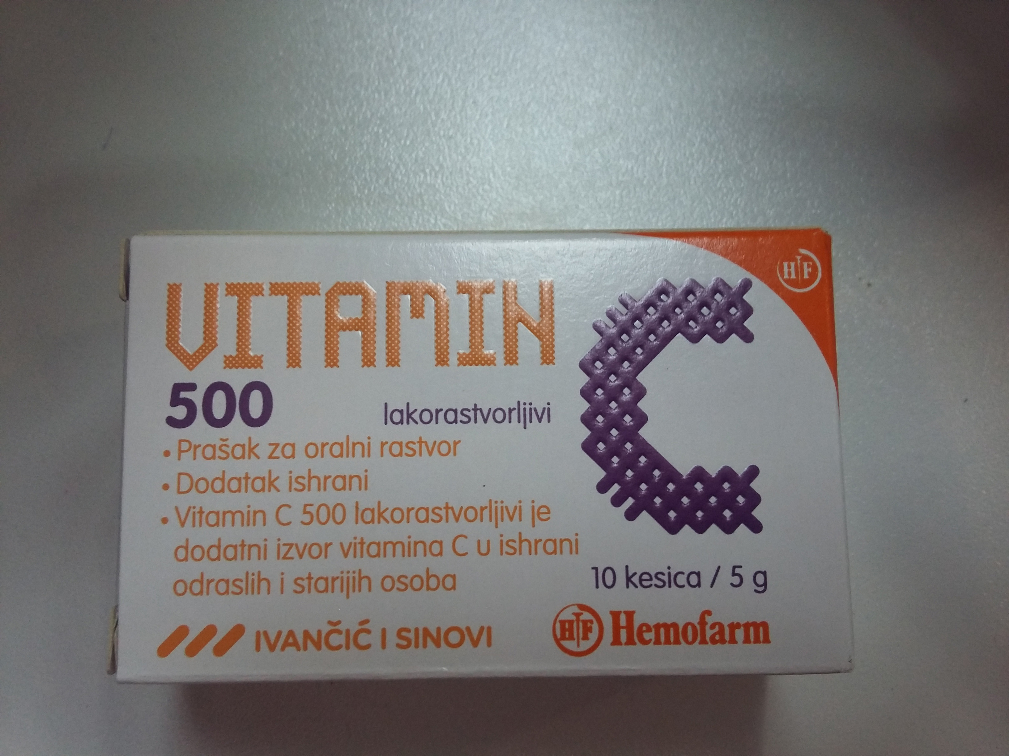 VITAMIN C 10x500mg 