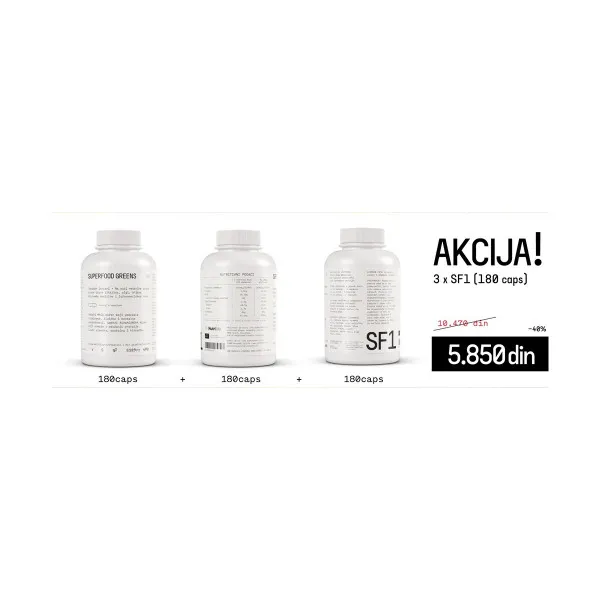 SF1 SUPERFOOD SUPER AKCIJA 3XSF1 180CPS 