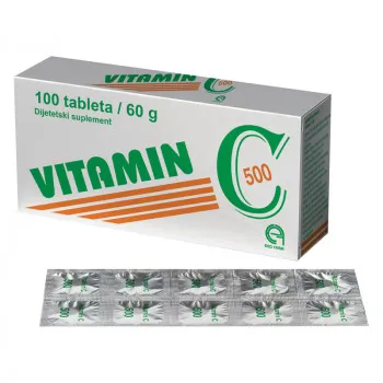 VITAMIN C 500 mg x 100 tableta 