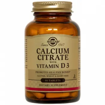 SOLGAR Ca CITRAT + VITAMIN D3 60 tableta 