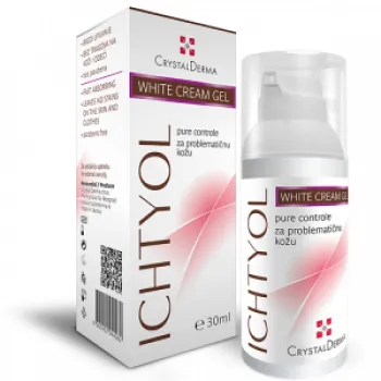 CRYSTAL DERMA ICHTYOL WHITE CREAM GEL 30ml 