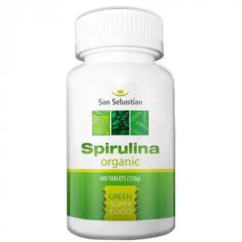 SPIRULINA ORGANIC 600 tableta 