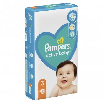 PAMPERS AB VPP PELENE 3 66 kom. 