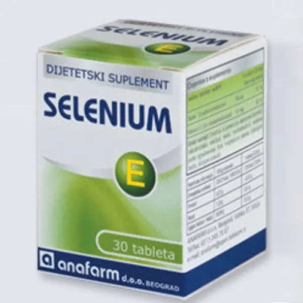 ANAFARM SELENIUM E 30 tableta 