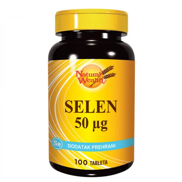 NATURAL WEALTH SELEN tablete 100x50mg 