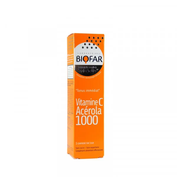 BIOFAR-VITAMIN C-1000 mg ACEROLA 15 šumećih tableta 