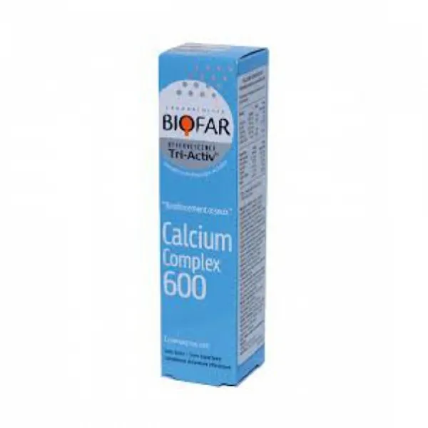 BIOFAR-Ca COMPLEX 600 15 šumećih tableta 