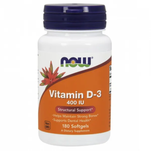 NOW VITAMIN D3 400IJ 180 kapsula 