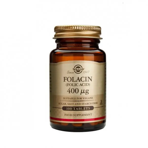 SOLGAR FOLACIN 100X400 mcg 