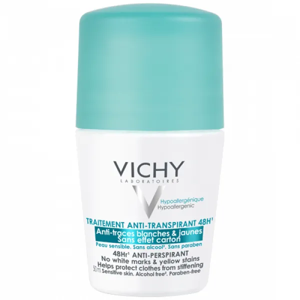 VICHY DÉODORANT ROLL-ON BEZ BELIH TRAGOVA I ŽUTIH FLEKA 50 ML 