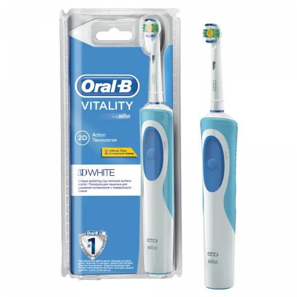 ORAL-B ELEKTRIČNA ČETKICA VITALITY WHITE 3D 