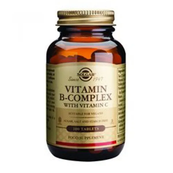 SOLGAR VITAMIN B-COMPLEX+VITAMIN C 100 tableta 